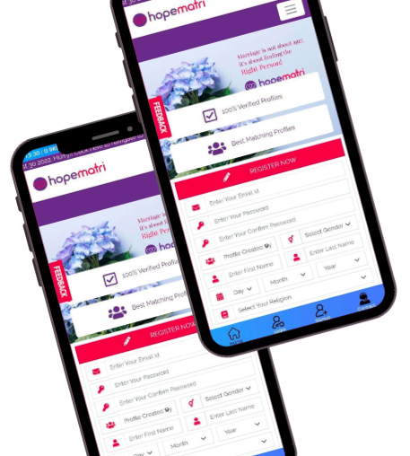 HopeMatri mobile preview